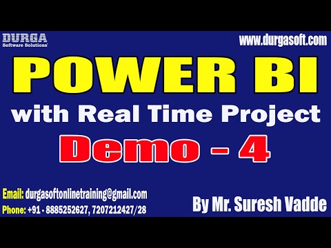 POWER BI tutorials || Demo - 4 || by Mr. Suresh Vadde On 05-01-2023 @5PM IST