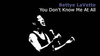 Watch Bettye Lavette You Dont Know Me At All video