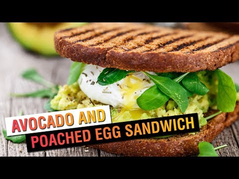 Avocado and Poached Egg Sandwich | Vegetarian Recipe