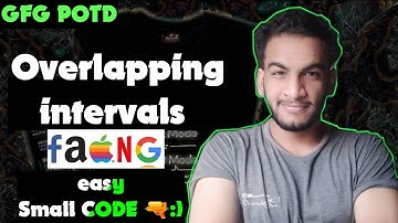 Overlapping Intervals | gfg potd | 08-12-24 | GFG Problem of the day