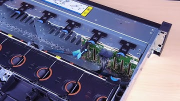 Lenovo ThinkSystem SR665 V3 removing a front 2.5 inch drive backplane