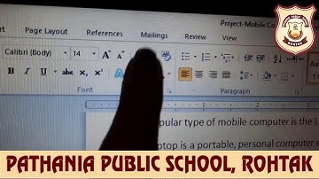 Pathania World Campus-Class 4-Computer-Chapter 7(Word-Editing and Formatting)