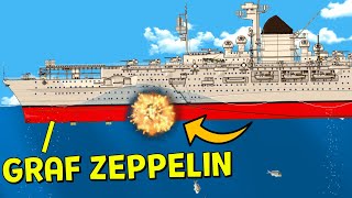 🚢 Graf Zeppelin VS Bombs ◉ Floating Sandbox
