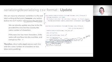 0302: Serializing/deserializing CSV format : Update