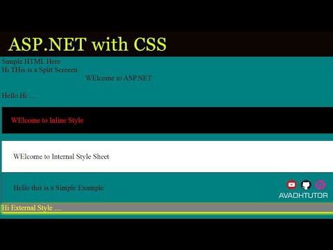 how to use css in asp.net | how to create css in asp.net | asp.net tutorial