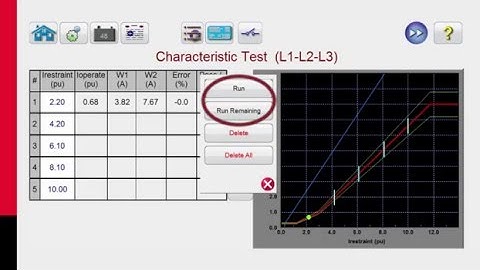 Relay Testing of a 3 phase differential transformer using the Freja