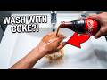 Put Coca-Cola on your hands and be surprised the next day