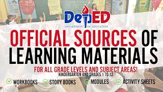 Official Sources Of Learning Materials Full Tutorial In Tagalog