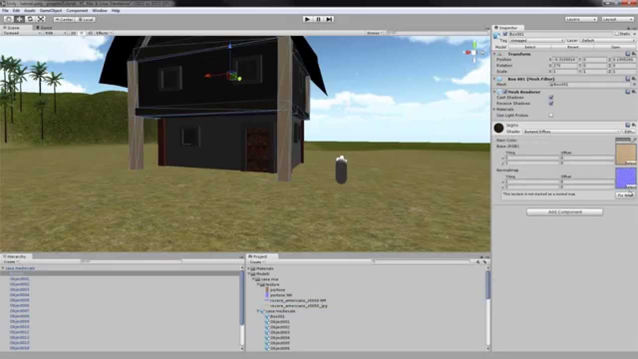 Tutorial Unity 3D ITA - Aggiungere Textur e Normal Map - YouTube