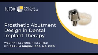 Prosthetic Abutment Design in Dental Implant Therapy