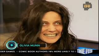 Olivia Munn Becomes a Zombie guess which AOTS co-host becomes a tasty Halloween snack g4tv