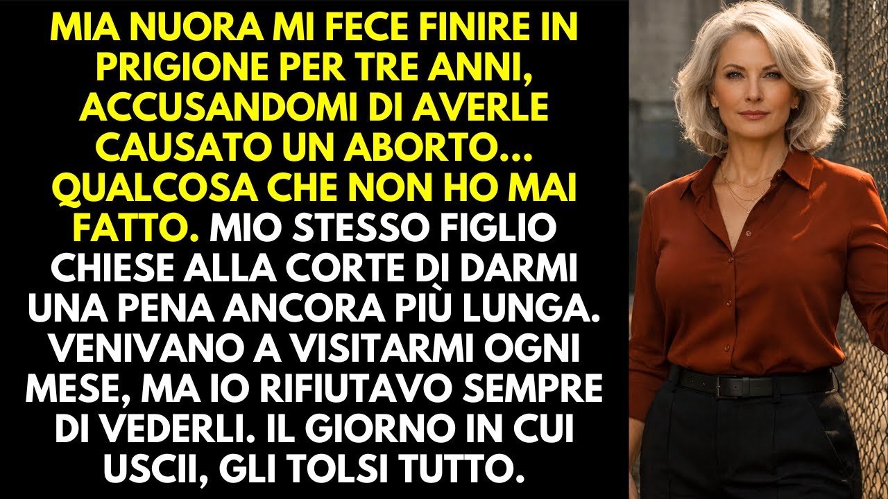 Mia nuora mi rinchiuse 3 anni per il suo aborto… e mio figlio chiese più condanna. Quando uscii…