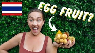 Americans Eat STRANGE Thai Fruits for the FIRST TIME!  Thailand Vlog
