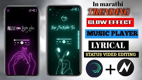 🔥📍Trending Glow Effect Lyrical Music Player Video Editing || Alight Motion And Node Editing Tutorial