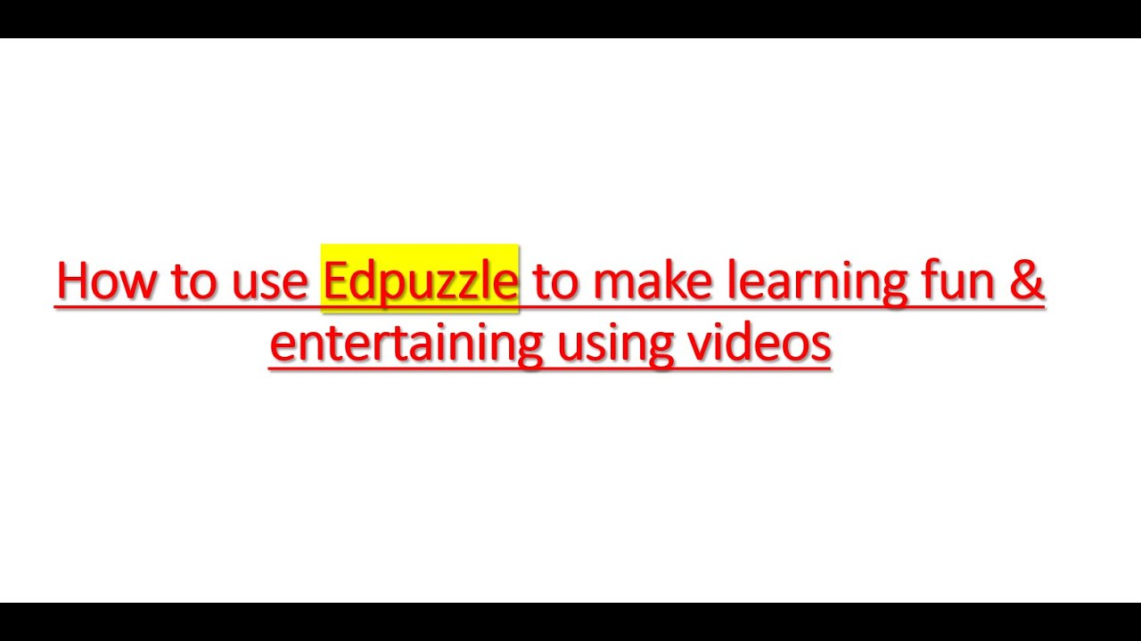 Edpuzzle Tutorial - How to create a video quiz & link it to Blackboard ...