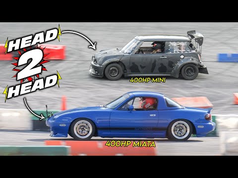 400HP Miata Challenges GYMKHANA AUTOCROSS!