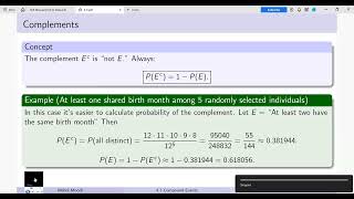 Section 4.3 - Probabilities of Compound Events