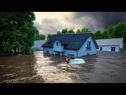 Europe is experiencing unprecedented disasters! Severe flood and storm in Cumbria, UK