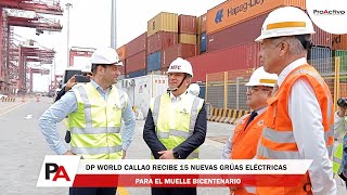 DP World Callao recibe 15 nuevas grúas eléctricas para El Muelle bicentenario