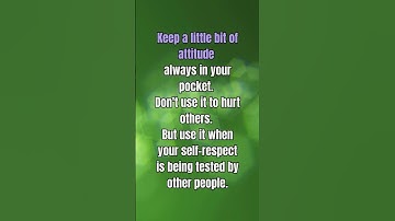 LIFE LESSON: ATTITUDE #shorts