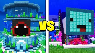 Skeppy vs BadBoyHalo UNDERWATER House Battle!  Minecraft