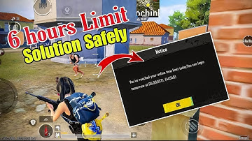 BGMI 6 HOURS LIMIT SOLUTION 🥰 HOW TO REMOVE TIME LIMIT IN BGMI | ANDROID & IOS |4.1 UPDATE | PUBG
