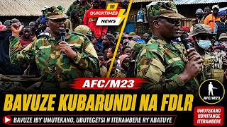 AFC/M23 IKORANYIJE ABATURAGE IBABWIRA IBYO BAKOREYE INGABO ZABARUNDI NA WAZALENDO