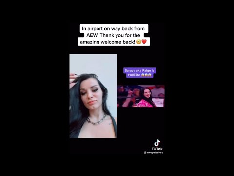 Saraya reacts to her AEW debut on TikTok 2022 - YouTube