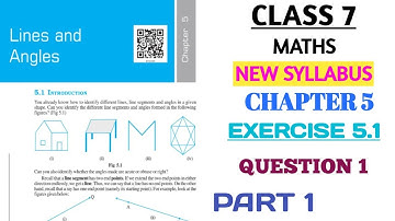 CLASS 7 MATHS CHAPTER 5 LINES AND ANGLES EXERCISE 5.1 QUESTION 1 PART 1 (NEW BOOK)  @nksclasses