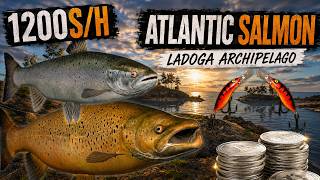 🐟 INSANE Atlantic Salmon Hotspot! 1200S/H 💰 | Russian Fishing 4 screenshot 1