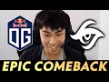 OG vs Secret - CRAZY COMEBACK non-stop fights