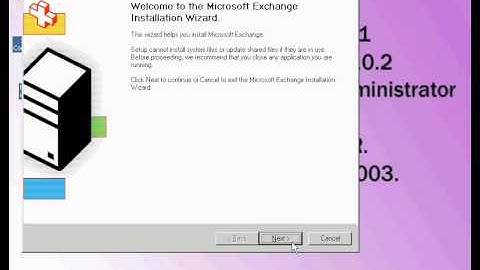 Installing Exchange Server 2003 Part 2