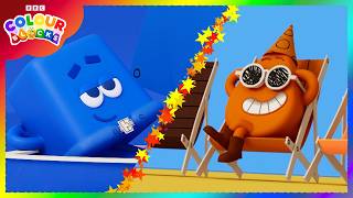 Cores relaxantes para crianças | Compilação: Crianças aprendem as cores | Colourblocks