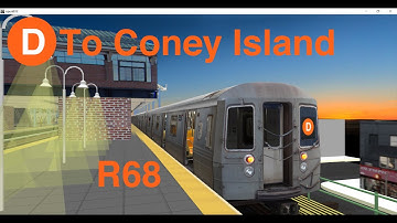 OpenBVE IND Operation | (D) to Coney Island via Concourse Express | R68