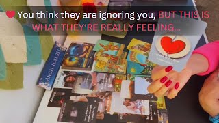 ❤️You think they are ignoring you, BUT THIS IS WHAT THEY'RE REALLY FEELING.. LOVE TAROT SOULMATE