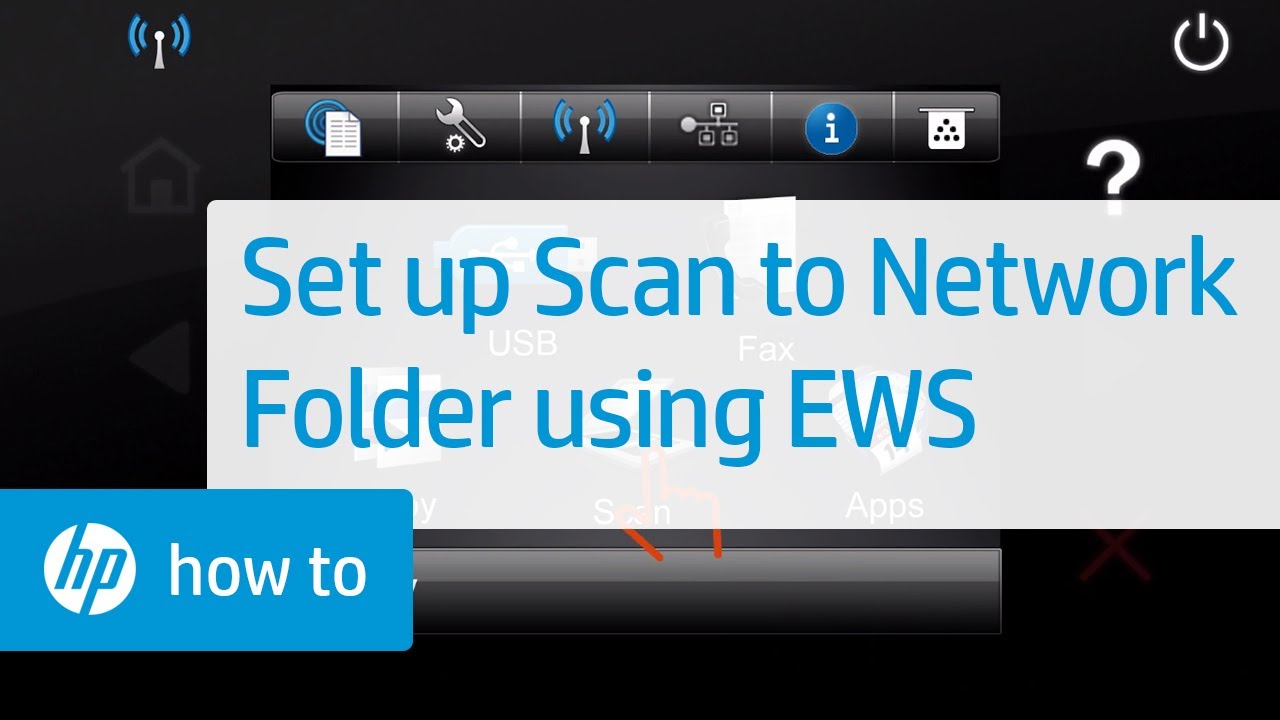 Set up Scan to Network Folder using HP Embedded Web Server ...