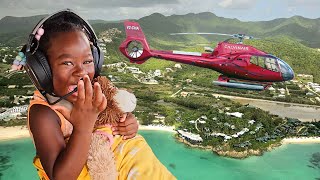 MONTSERRAT | Flying over a VOLCANO in a HELICOPTER!