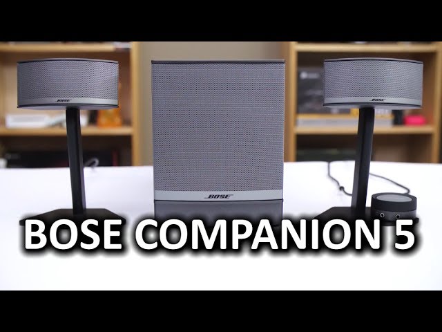 Bose Companion 5 Multimedia Speaker System in Graphite/Silver Bose Sound !  Nice