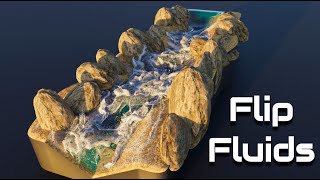 Famous Blender  -  FlipFluids addon - River Net Worth