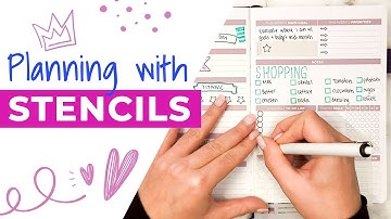 How to Use Stencils When Planning ft. Clever Fox Weekly Planner 2.0