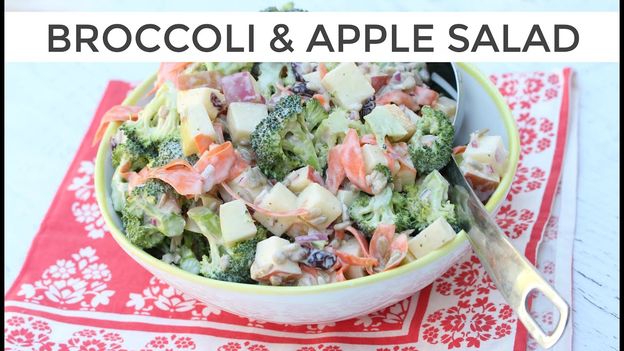 Broccoli + Apple Salad | Clean & Delicious