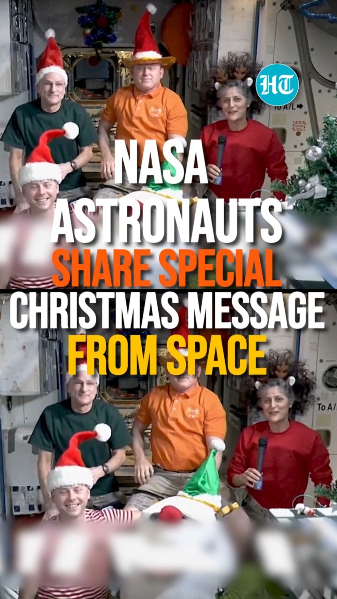 NASA Astronauts Send Holiday Greetings From International Space Station