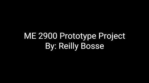 ME 2900 Prototype Video
