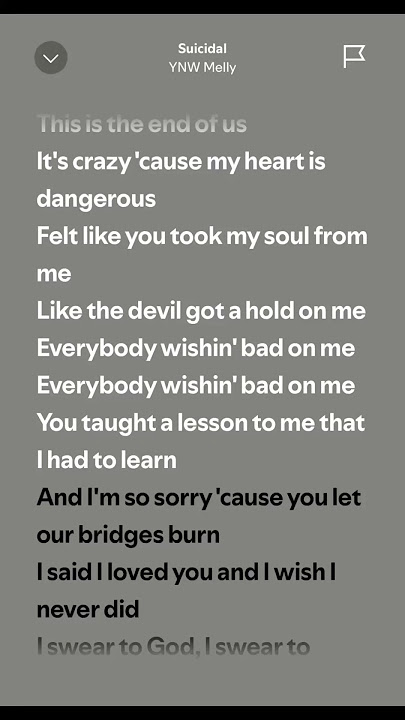 Suicidal - YNW Melly (Lyrics)