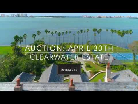 Online Auction - Waterfront Clearwater Estate - Belleair, FL - video from Interluxe Auctions