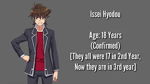How old are the characters in high school DxD?