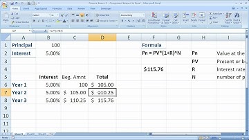 Finance Basics 2 - Compound Interest in Excel