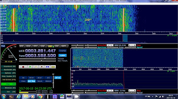 Scanning up and down from 3000 to 4000 Khz Shortwave with Afedri SDR