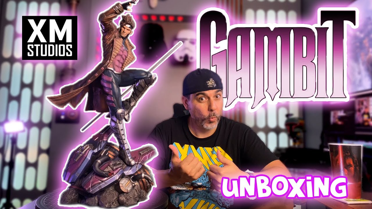 Gambit Statue Unboxing and Review by XM Studios XMen YouTube