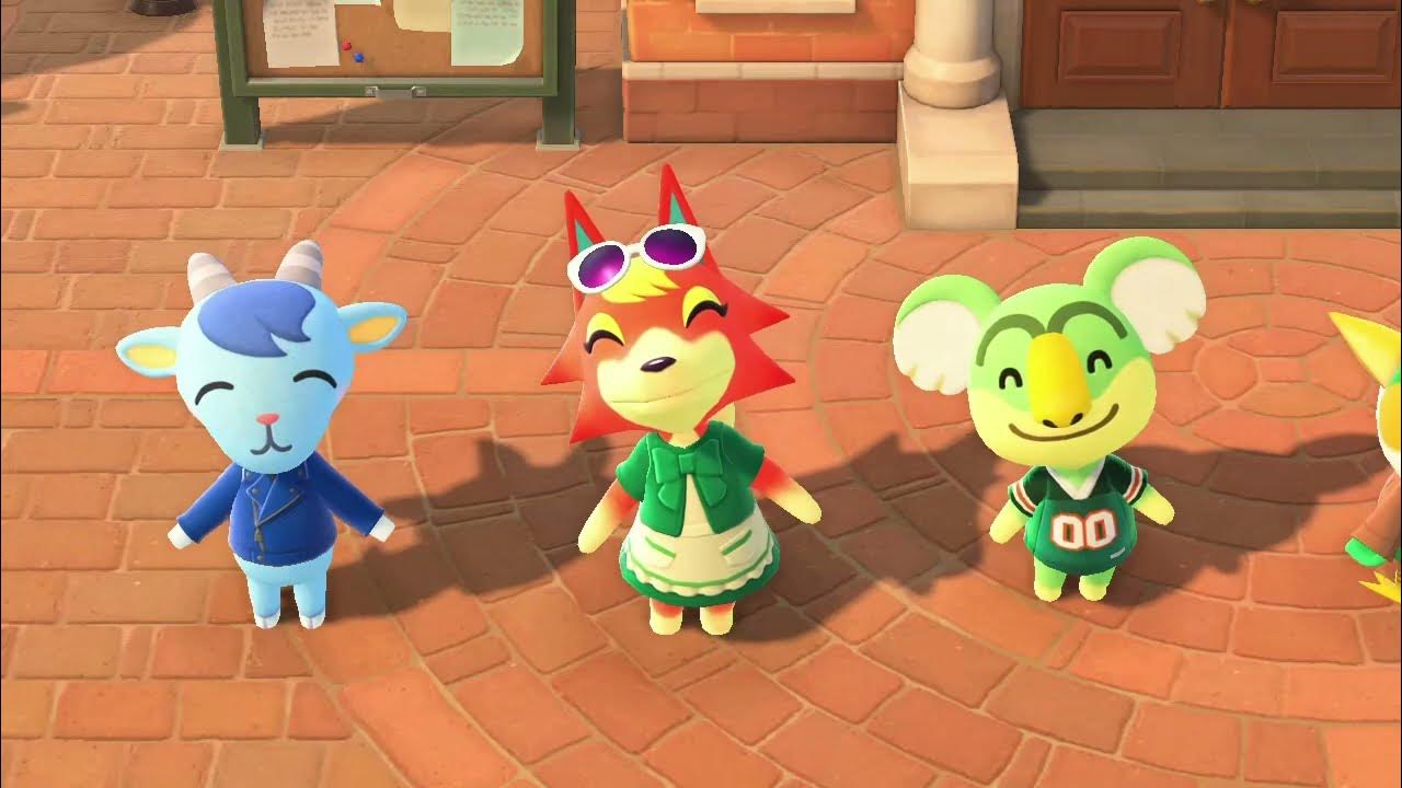 My Villagers Sing K.K Robot Synth \ ACNH update new song YouTube